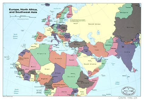 Map Of Europe And Asia Countries – Map Vector