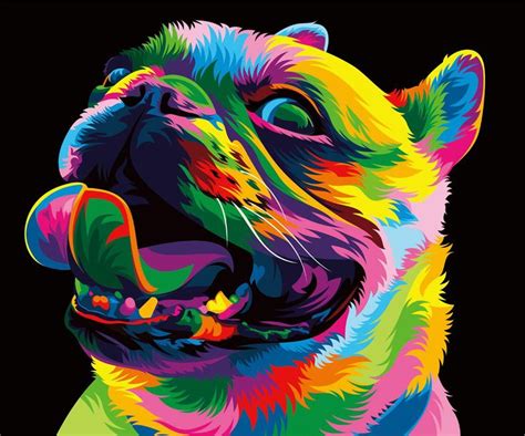 13 Colorful Animal Vector Illustration on Behance | Pop art animals ...