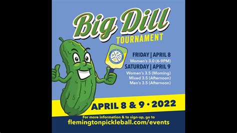 Flemington Pickleball Club Big Dill Tournament - Men's 3.5 Doubles ...