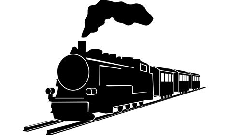 Old Train Silhouette Illustration par simpline · Creative Fabrica