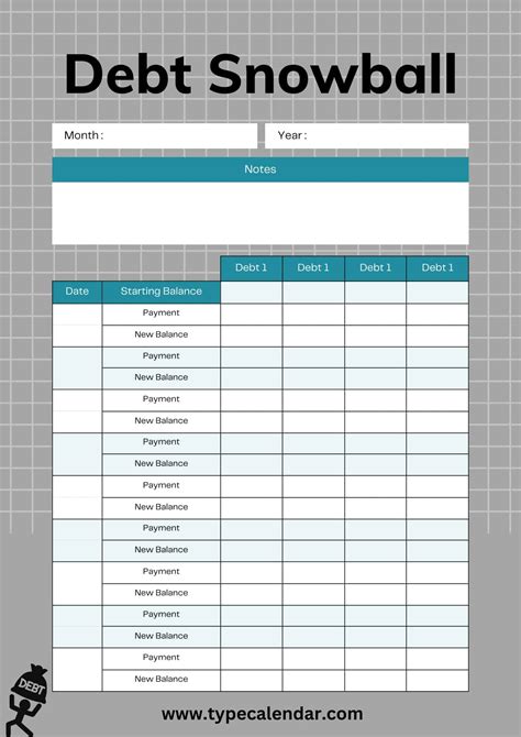 Free Printable Debt Snowball Templates [PDF, Excel], 49% OFF