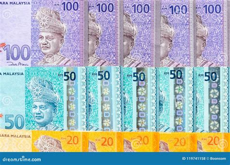 Malaysian Ringgit Banknotes Background. Financial Concept. Stock Photo ...