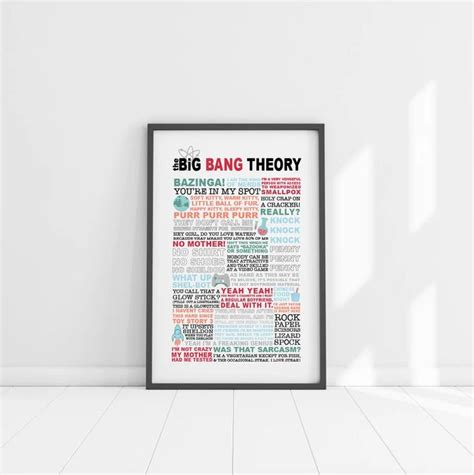 Big Bang Theory TV Show Quotes Poster Funny Quotes and - Etsy | Funny ...