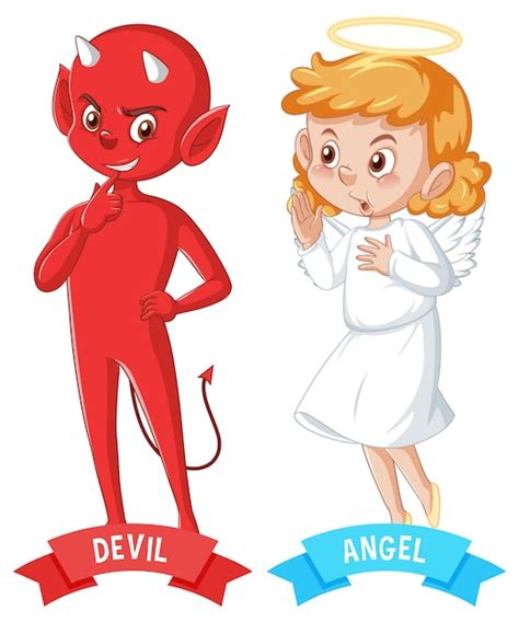 Angel Devil Cartoon Images - Free Download on Freepik