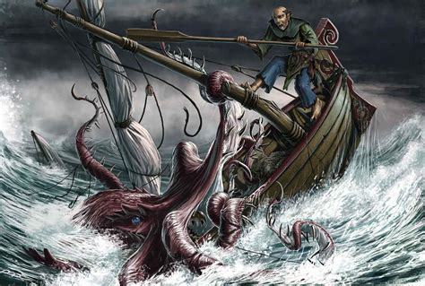 Sea Monster Art by? tattoodonkey? This monster is quite real! The Giant ...