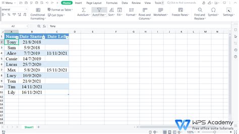 How to remove banded rows in WPS Office Excel | WPS Office Academy