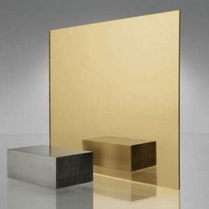 ACRYLIC PLEXIGLASS MIRROR | #1300 GOLD ACRYLIC SHEET