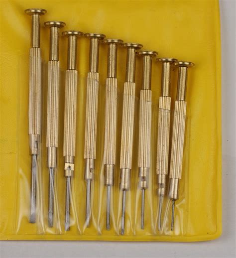 BRASS watchmakers screwdrivers set x9 HIGH QUALITY stella | eBay