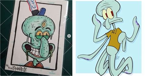 Spongebob And Squidward Fan Art