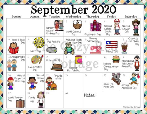 Calendar Of Fun Days