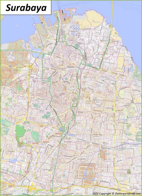 Surabaya Map | Indonesia | Detailed Maps of Surabaya