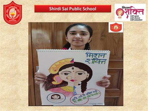 Mission Shakti Poster Making,17.05.22 – Shirdi Sai Public School | Best ...