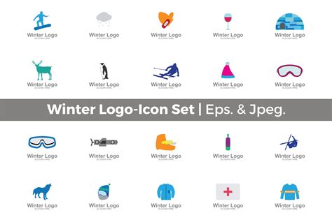 Winter Logo Set Graphic by Guardesign · Creative Fabrica