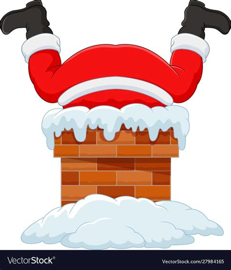 How to Draw Santa Coming Out of a Chimney - Jackson Exhavy