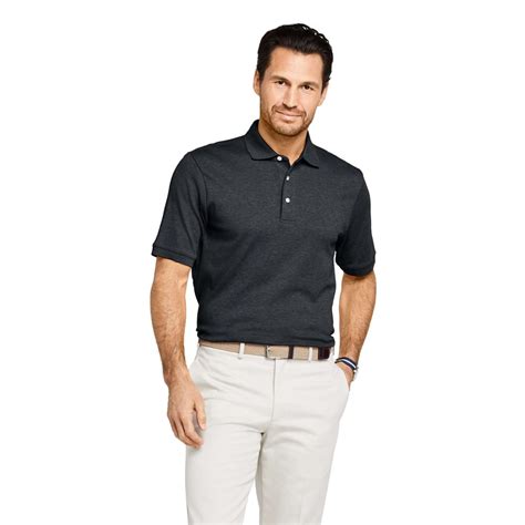 Lands' End - Lands' End Men's Short Sleeve Supima Banded Polo - Walmart ...