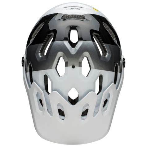 Bell Super 3R MIPS Full Face Helmet - Gloss White/Black | Ivanhoe Cycles