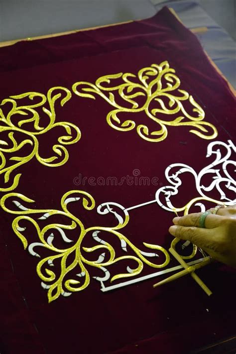 Embroidery Seni tekat editorial stock photo. Image of seni - 215996058