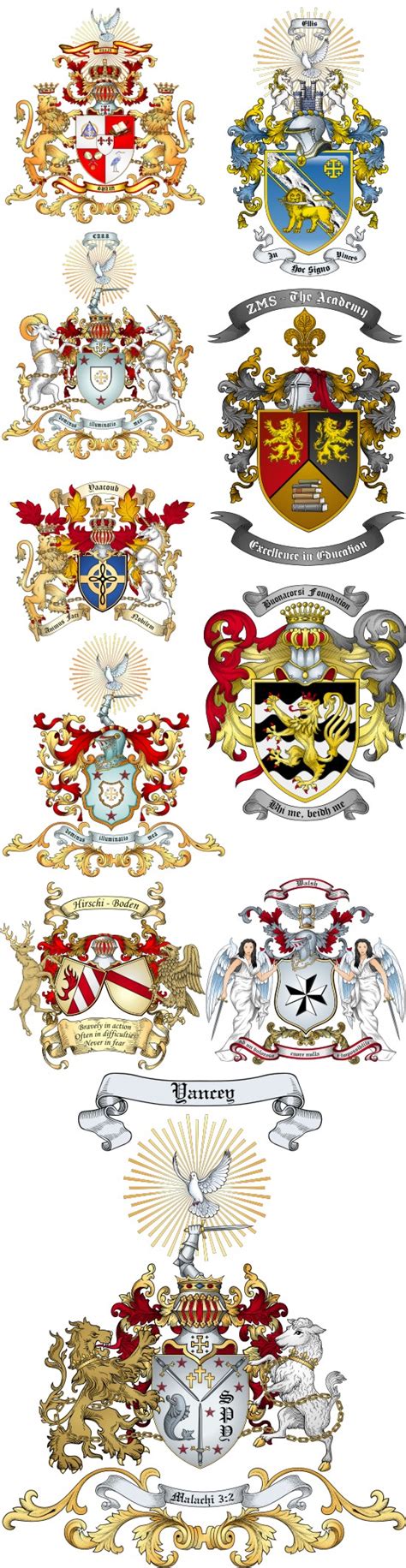 Advanced Artwork Coat of Arms Samples by The Tree Maker