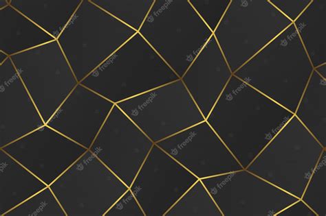 Premium Vector | Golden geometric abstract background.