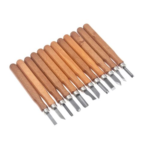 Professional 12pcs Woodcut Knife Wood Carving Chisel Hand Tool DIY ...