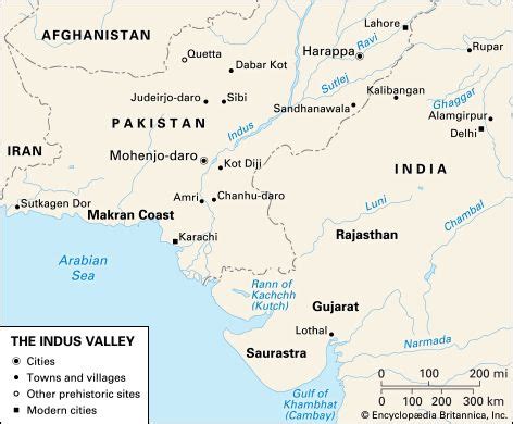 Indus Valley Civilization World Map