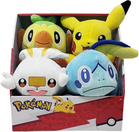 Buy Pokemon Plushies Galar Region Starters and Pikachu Bundle - Sobble ...