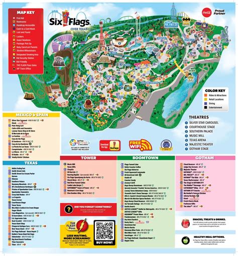 Amusement Park Map Coloring Page