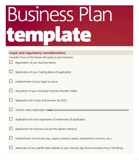 5 Free Business Plan Templates - Excel PDF Formats