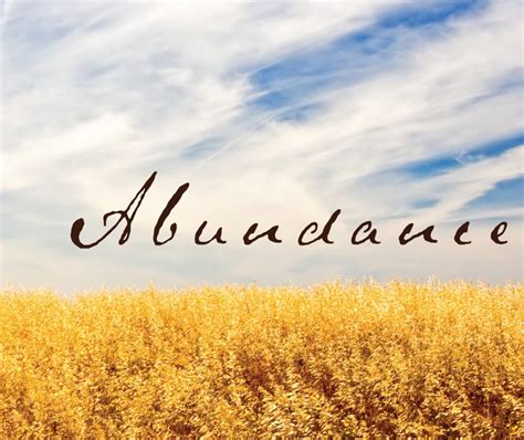 The meaning and symbolism of the word - «Abundance»