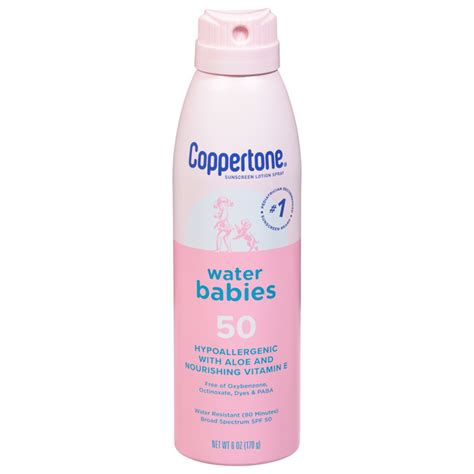 Save on Coppertone Water Babies Sunscreen Lotion Spray Water Resistant ...