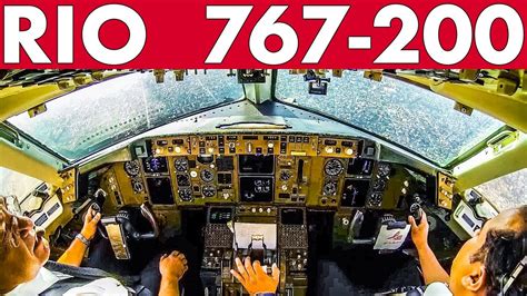 Piloting BOEING 767-200 into RIO Brazil - YouTube