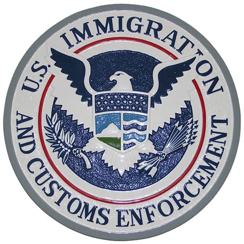 ICE Plaque / US Immigration and Customs Enforcement Seal Plaque