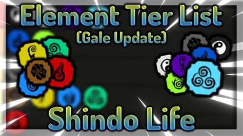 Shindo Life All Elements Tier List | Gale Element Updated Version - YouTube