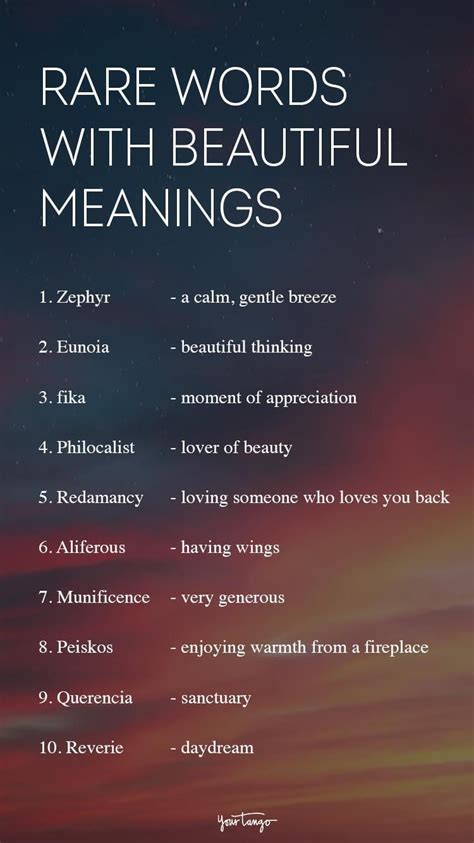 126 Rare Words With Beautiful Meanings | Words to describe someone ...