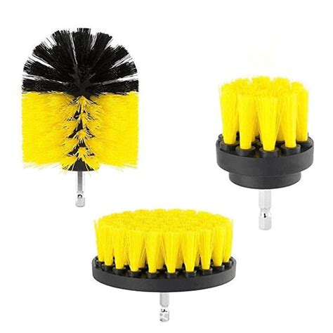 Drill Brushes Set 3pcs Tile Grout Power Scrubber Cleaner Spin Tub ...