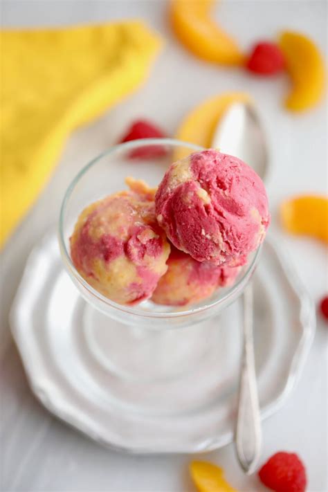 Peach Melba Frozen Yogurt in 5 Minutes (No Machine) - Gemma’s Bigger ...