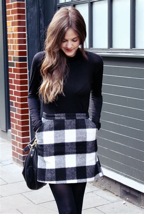 Love Cloth - UK FASHION BLOG: CHECK MATE. | Checkered skirt outfit ...