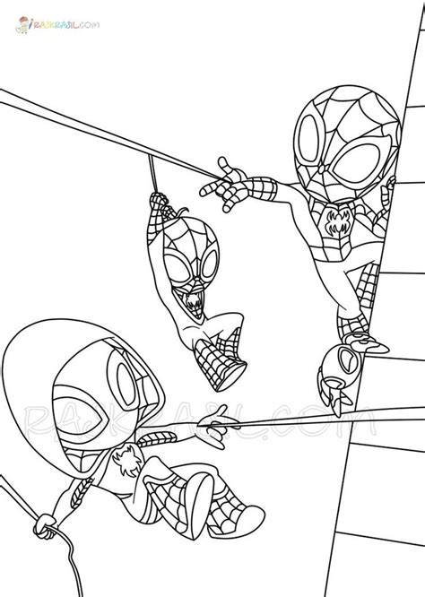 Spidey and His Amazing Friends Coloring Pages in 2022 | Coloring pages ...