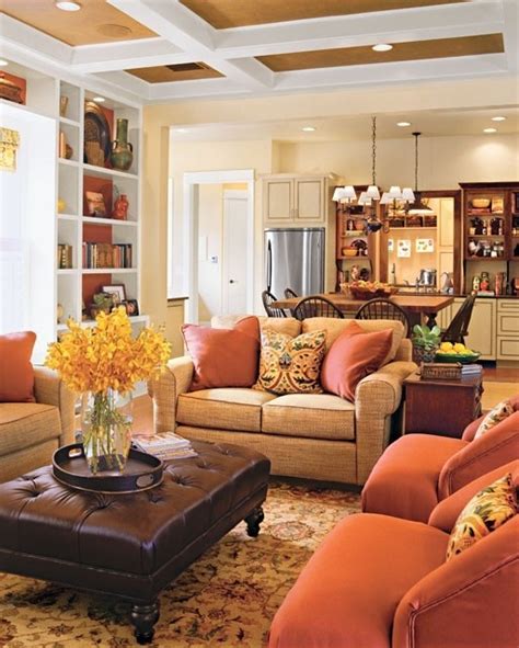 Warm and inviting | Traditional family rooms, Living room warm ...