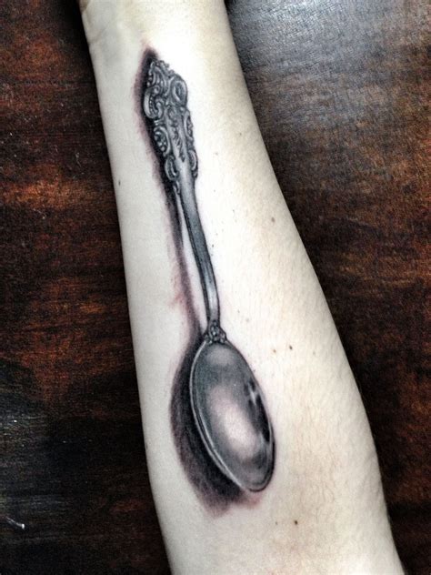 My spoon : tattoo by Myriam Bolduc, Québec city Food Tattoos, Body Art ...