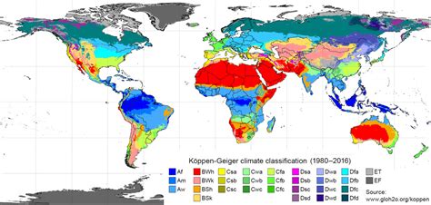 Climate Zones On Earth Map