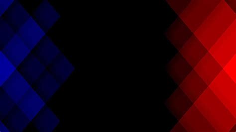 Red Blue Geometric Shapes Black Background Abstract, HD wallpaper | Peakpx