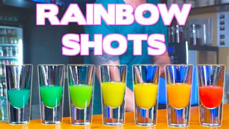 How to Make Rainbow Shots - YouTube