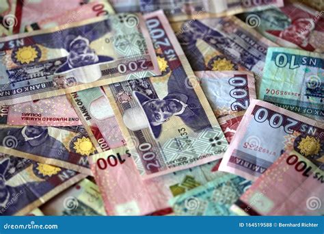 Stack of Different Namibian Dollar Banknotes Stock Photo - Image of ...