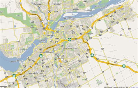 Large road map of Ottawa city. Ottawa large road map | Vidiani.com ...