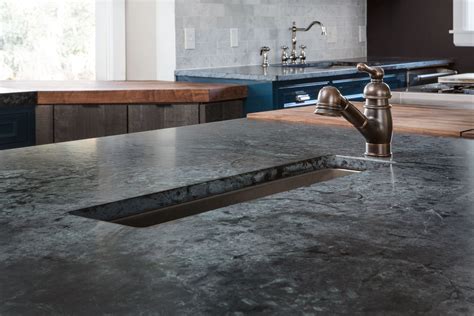 Beautiful details on this black Soapstone. | Sink, Countertops, Soapstone