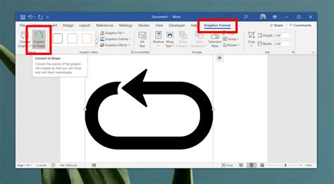 How to add a custom shape to Microsoft Word 365