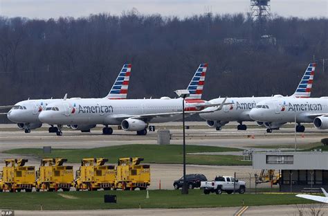 88 American Airlines planes park on Pittsburgh International Airport ...