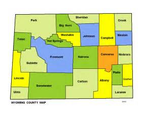 Map of Wyoming (Map Counties) : Worldofmaps.net - online Maps and ...