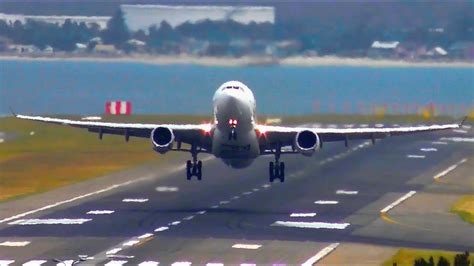 Airport Runway With Plane